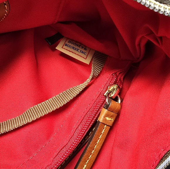 NWT! Dooney & Bourke Nylon Large Erica Shoulder Bag Teal - Picture 6 of 6